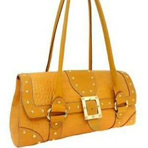 Michael Kors Orange Leather Shoulder Bag Satchel